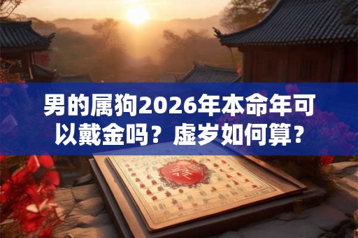 男的属狗2026年本命年可以戴金吗？虚岁如何算？