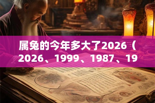 属兔的今年多大了2026（2026、1999、1987、1975、1963）