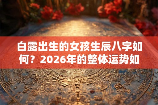 白露出生的女孩生辰八字如何？2026年的整体运势如何？