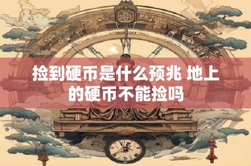 捡到硬币是什么预兆 地上的硬币不能捡吗