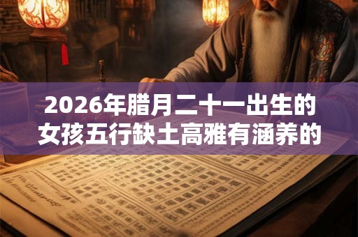 2026年腊月二十一出生的女孩五行缺土高雅有涵养的名字