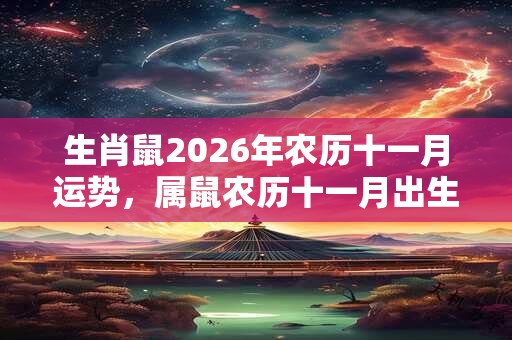 生肖鼠2026年农历十一月运势，属鼠农历十一月出生好不好？