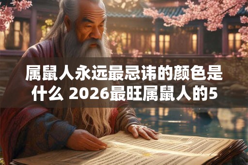 属鼠人永远最忌讳的颜色是什么 2026最旺属鼠人的5个数字