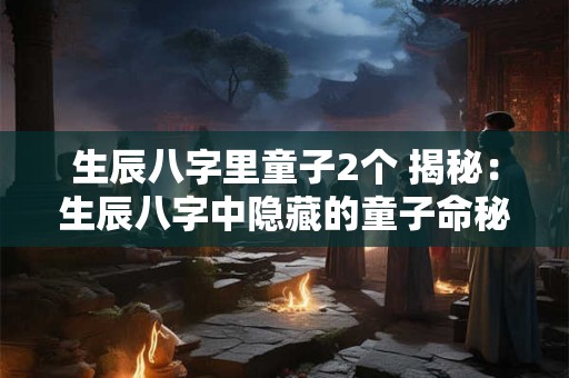 生辰八字里童子2个 揭秘:生辰八字中隐藏的童子命秘密 生辰八字里童子2个 揭秘:生辰八字中隐藏的童子命秘密