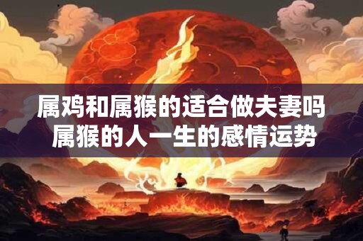 属鸡和属猴的适合做夫妻吗 属猴的人一生的感情运势怎么样 属鸡和属猴的适合做夫妻吗 属猴的人一生的感情运势怎么样