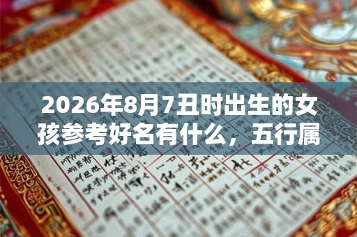 2026年8月7丑时出生的女孩参考好名有什么,五行属什么 2026年8月7丑时出生的女孩参考好名有什么,五行属什么