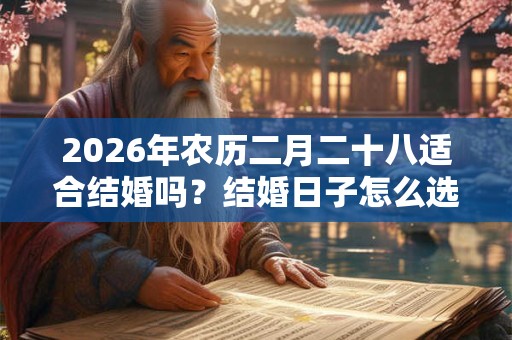 2026年农历二月二十八适合结婚吗？结婚日子怎么选？