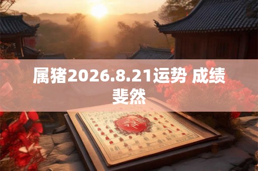 属猪2026.8.21运势 成绩斐然