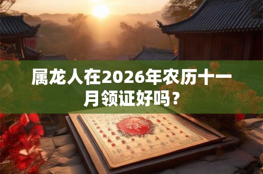 属龙人在2026年农历十一月领证好吗? 属龙人在2026年农历十一月领证好吗?