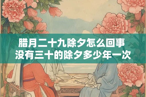 腊月二十九除夕怎么回事 没有三十的除夕多少年一次