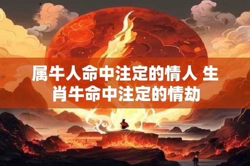 属牛人命中注定的情人 生肖牛命中注定的情劫
