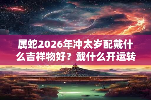 属蛇2026年冲太岁配戴什么吉祥物好？戴什么开运转运？