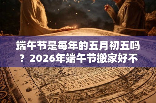 端午节是每年的五月初五吗？2026年端午节搬家好不好？