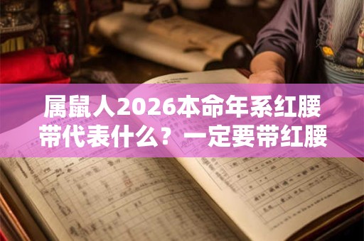 属鼠人2026本命年系红腰带代表什么？一定要带红腰带吗？