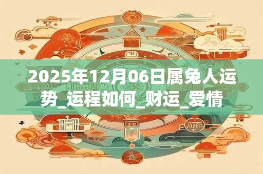 2025年12月06日属兔人运势_运程如何_财运_爱情 2025年12月06日属兔人运势_运程如何_财运_爱情