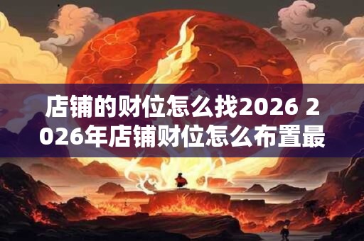 店铺的财位怎么找2026 2026年店铺财位怎么布置最旺