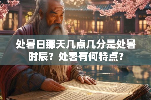处暑日那天几点几分是处暑时辰？处暑有何特点？