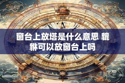 窗台上放塔是什么意思 貔貅可以放窗台上吗