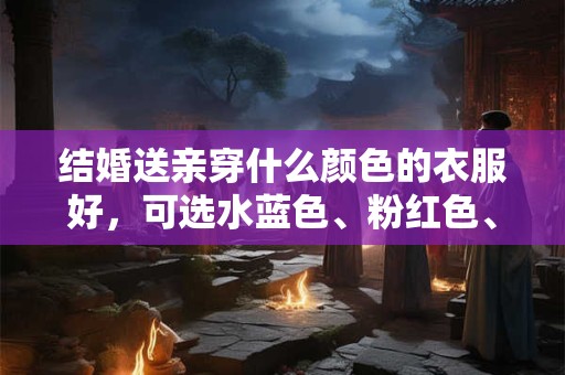 结婚送亲穿什么颜色的衣服好，可选水蓝色、粉红色、浅紫色