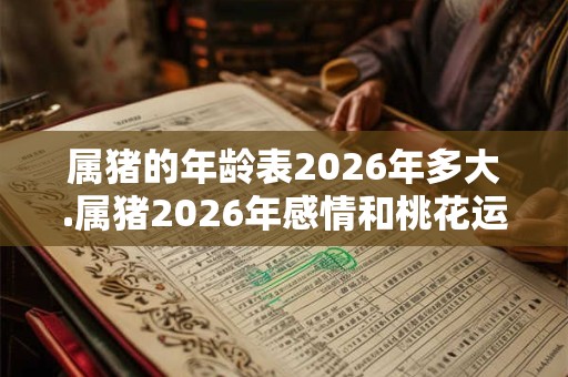 属猪的年龄表2026年多大.属猪2026年感情和桃花运