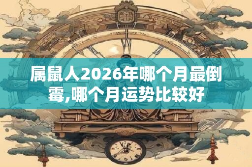 属鼠人2026年哪个月最倒霉,哪个月运势比较好