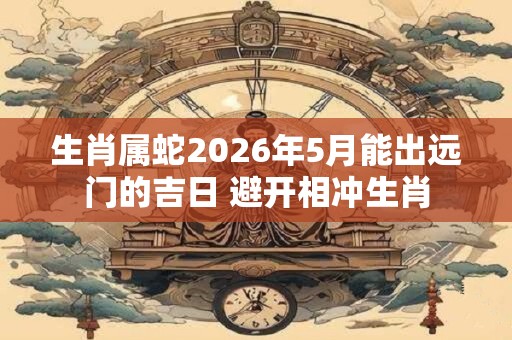 生肖属蛇2026年5月能出远门的吉日 避开相冲生肖
