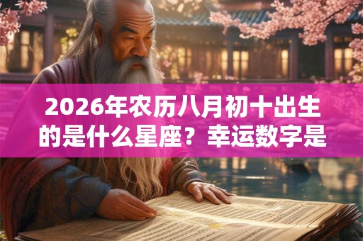 2026年农历八月初十出生的是什么星座？幸运数字是什么？