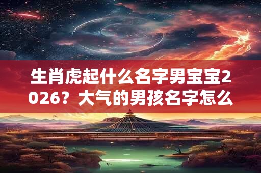 生肖虎起什么名字男宝宝2026？大气的男孩名字怎么起