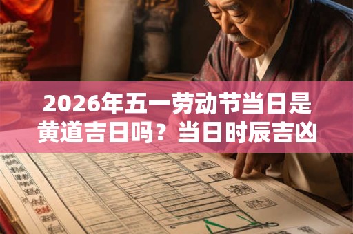 2026年五一劳动节当日是黄道吉日吗?当日时辰吉凶查询 2026年五一劳动节当日是黄道吉日吗?当日时辰吉凶查询