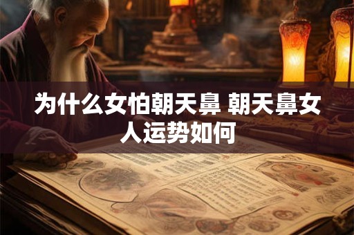 为什么女怕朝天鼻 朝天鼻女人运势如何