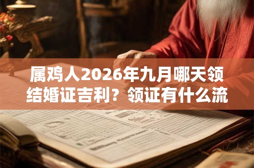 属鸡人2026年九月哪天领结婚证吉利?领证有什么流程? 属鸡人2026年九月哪天领结婚证吉利?领证有什么流程?