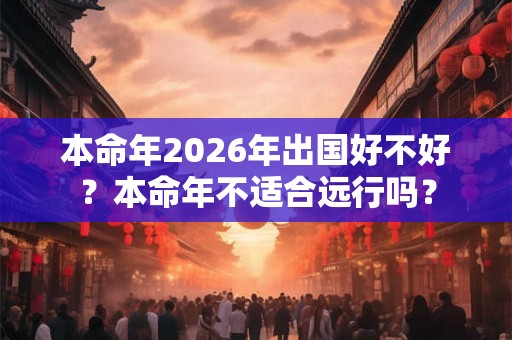 本命年2026年出国好不好？本命年不适合远行吗？