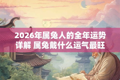 2026年属兔人的全年运势详解 属兔戴什么运气最旺 2026年属兔人的全年运势详解 属兔戴什么运气最旺
