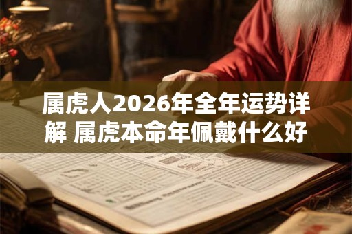 属虎人2026年全年运势详解 属虎本命年佩戴什么好