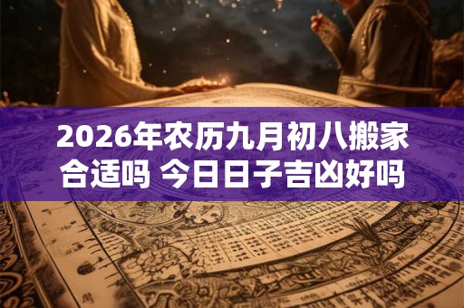 2026年农历九月初八搬家合适吗 今日日子吉凶好吗