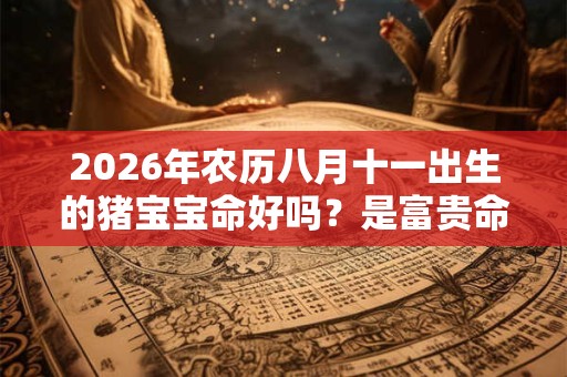 2026年农历八月十一出生的猪宝宝命好吗？是富贵命吗？