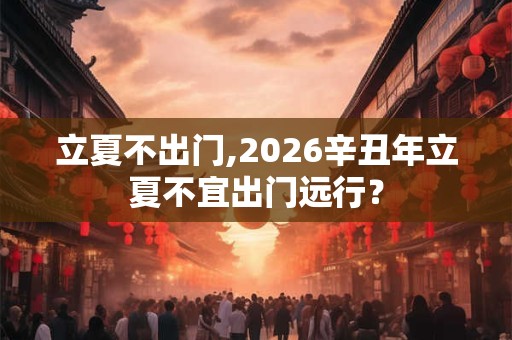 立夏不出门,2026辛丑年立夏不宜出门远行？