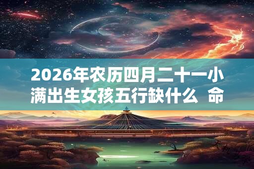 2026年农历四月二十一小满出生女孩五行缺什么 命好吗 2026年农历四月二十一小满出生女孩五行缺什么 命好吗