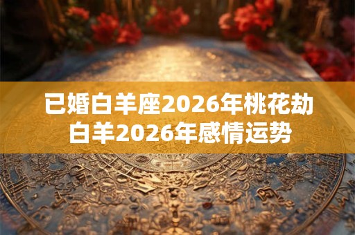 已婚白羊座2026年桃花劫 白羊2026年感情运势