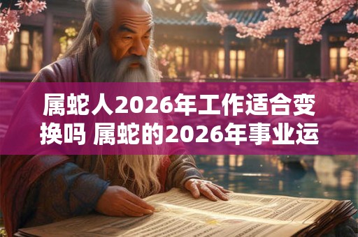 属蛇人2026年工作适合变换吗 属蛇的2026年事业运势怎样