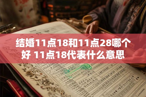 结婚11点18和11点28哪个好 11点18代表什么意思