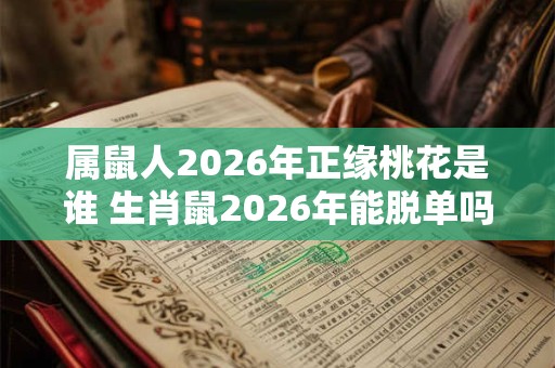 属鼠人2026年正缘桃花是谁 生肖鼠2026年能脱单吗