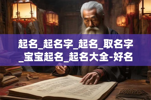 起名_起名字_起名_取名字_宝宝起名_起名大全-好名堂-算命先生
