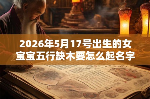 2026年5月17号出生的女宝宝五行缺木要怎么起名字