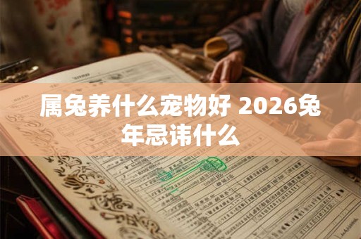 属兔养什么宠物好 2026兔年忌讳什么 属兔养什么宠物好 2026兔年忌讳什么