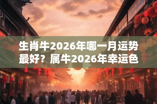 生肖牛2026年哪一月运势最好？属牛2026年幸运色是什么？