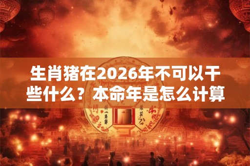 生肖猪在2026年不可以干些什么？本命年是怎么计算的？