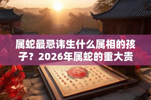 属蛇最忌讳生什么属相的孩子？2026年属蛇的重大贵人？
