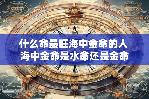 什么命最旺海中金命的人 海中金命是水命还是金命