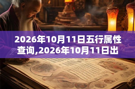 2026年10月11日五行属性查询,2026年10月11日出生五行属什么